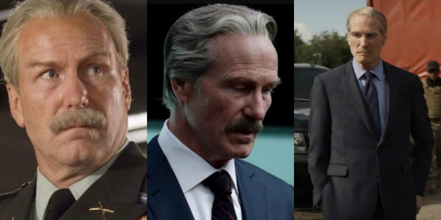 A split image depicts General Ross in The Incredible Hulk, Captain America: Civil War, and Black Widow