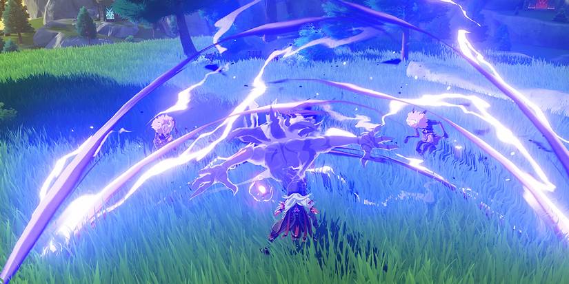 Genshin Impact A player attacking