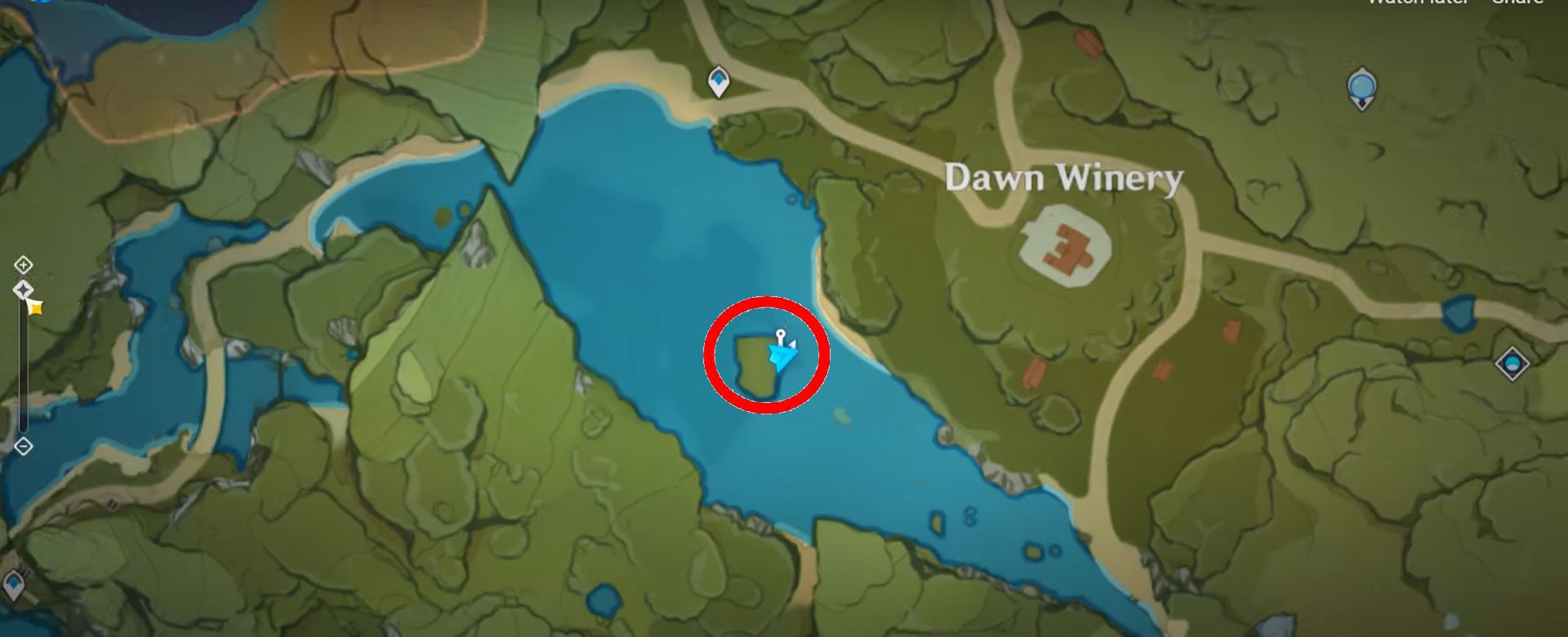 Dawn Winery Pufferfish Spawn Location