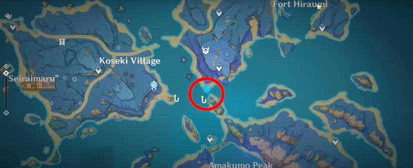 Fort Hiraumi Pufferfish Spawn Location