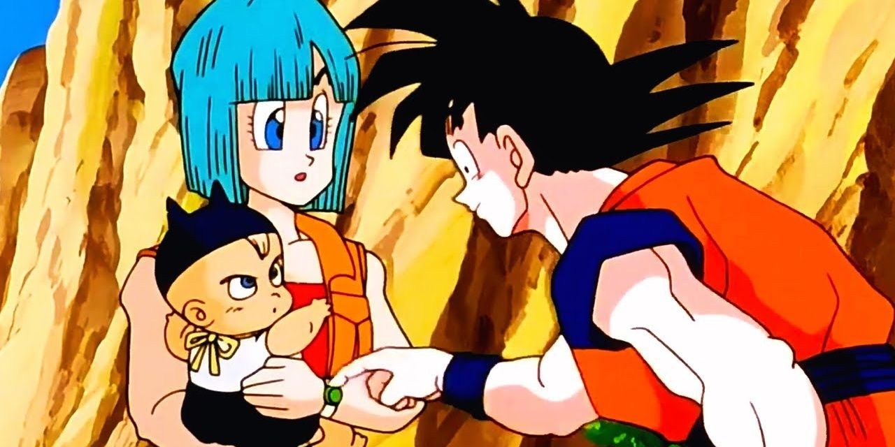 Goku, Bulma y Trunks en Dragon Ball Z