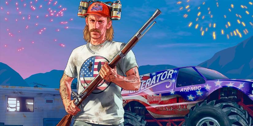 Grand Theft Auto Online Man holding Musket splash