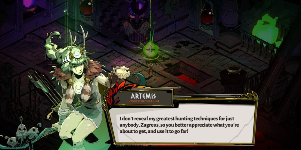 Zagreus Receives A Boon From Artemis In Hades