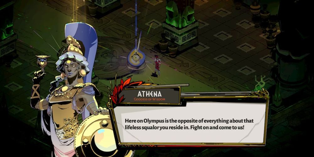 Zagreus Receives A Boon From Athena In Hades 
