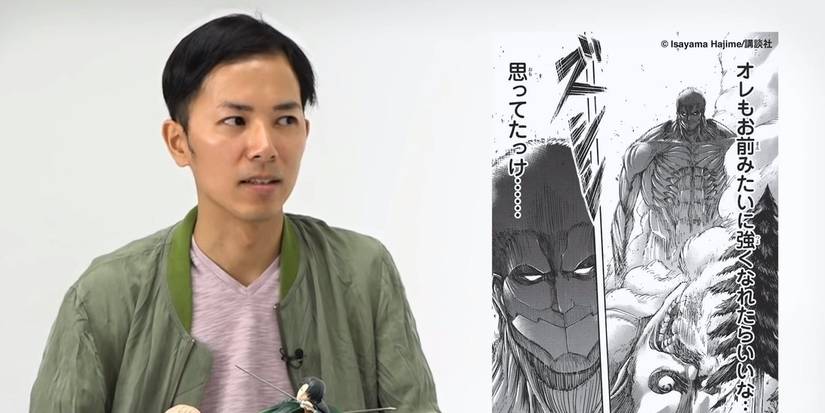 Hajime Isayama speaking on his favorite character Reiner, in the manga