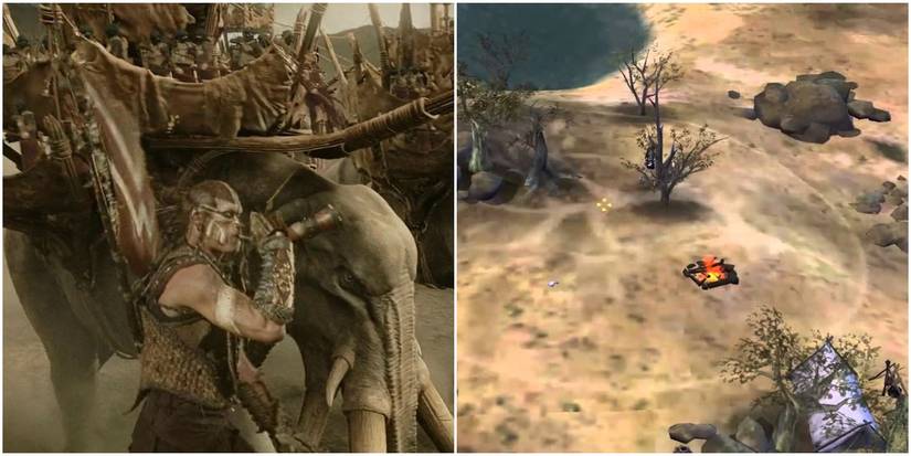 The Haradrim in TheLord of the Rings: The Return of the King and Harad in The Battle for Middle-earth