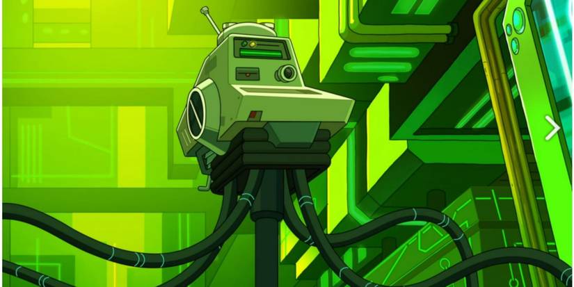 The Heistotron in its base in Rick and Morty