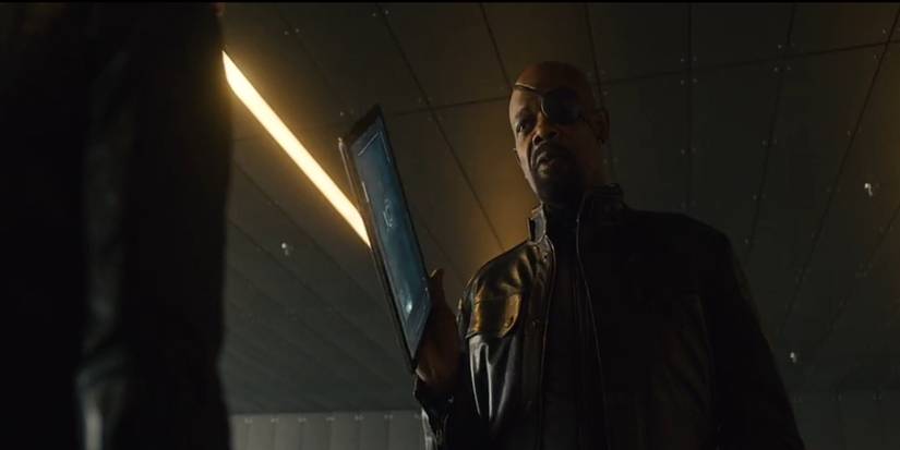 Age of Ultron, Nick Fury talking to Black widow