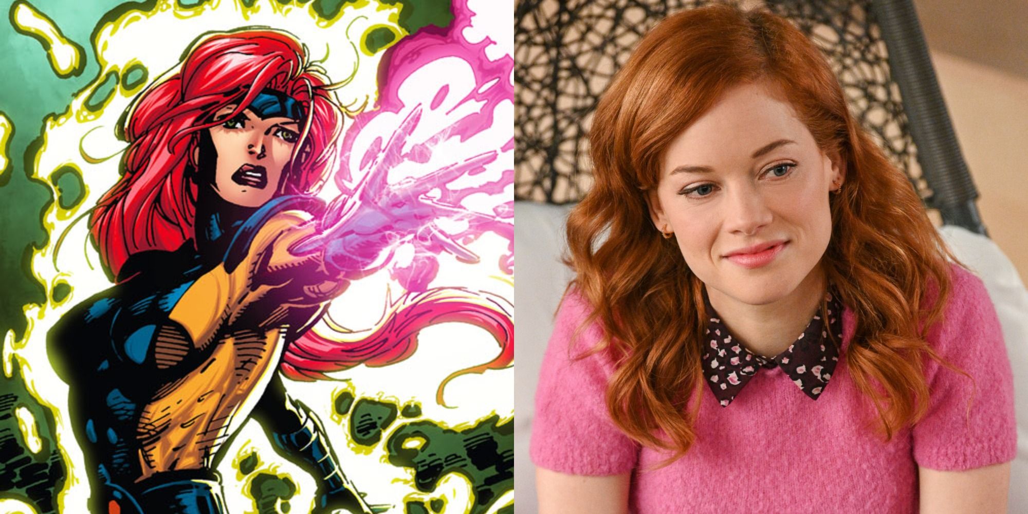 Jane Levy in Zoey's Extraordinary Playlist and Jean Grey in X-Men