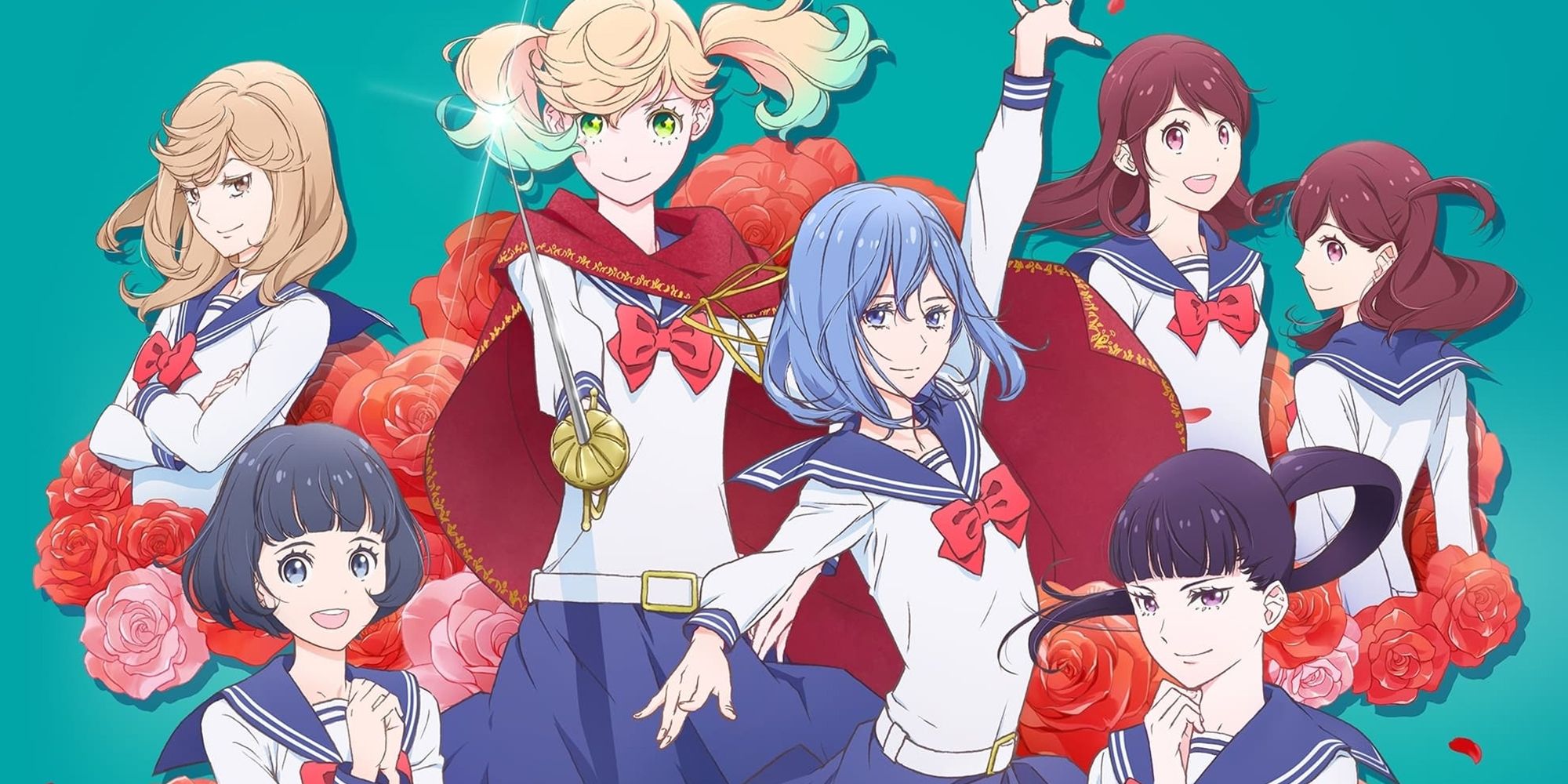Kageki Shoujo - The Banner Art For The Anime With All Of The Main Cast Posing Together