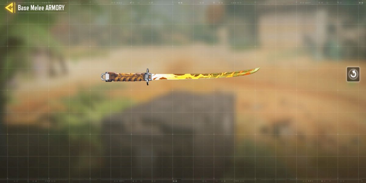 Katana melee weapon Call of Duty Mobile