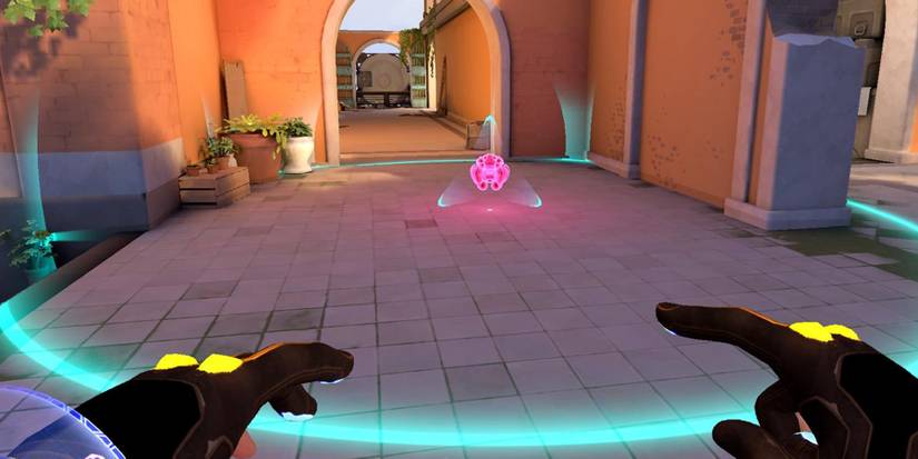 Killjoy deploying an Alarmbot