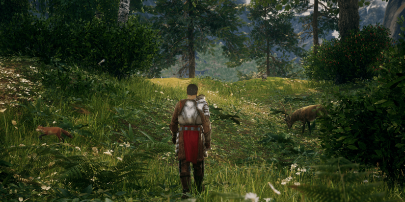 Kings-Bounty-II protagonist is walking in the woods