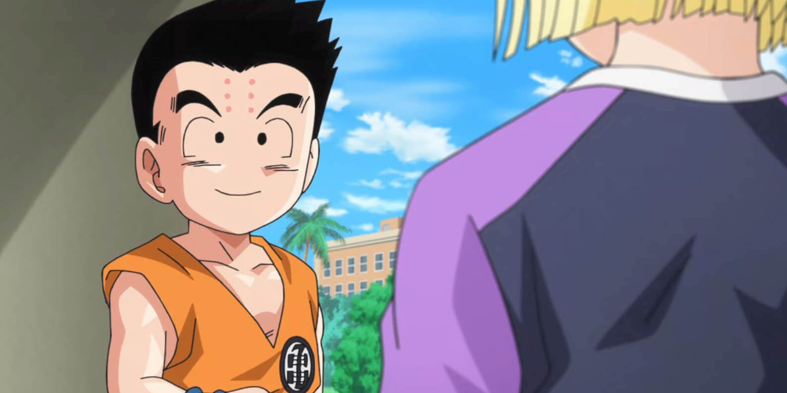 Krillin with hair and Android 19 Dragon Ball Super