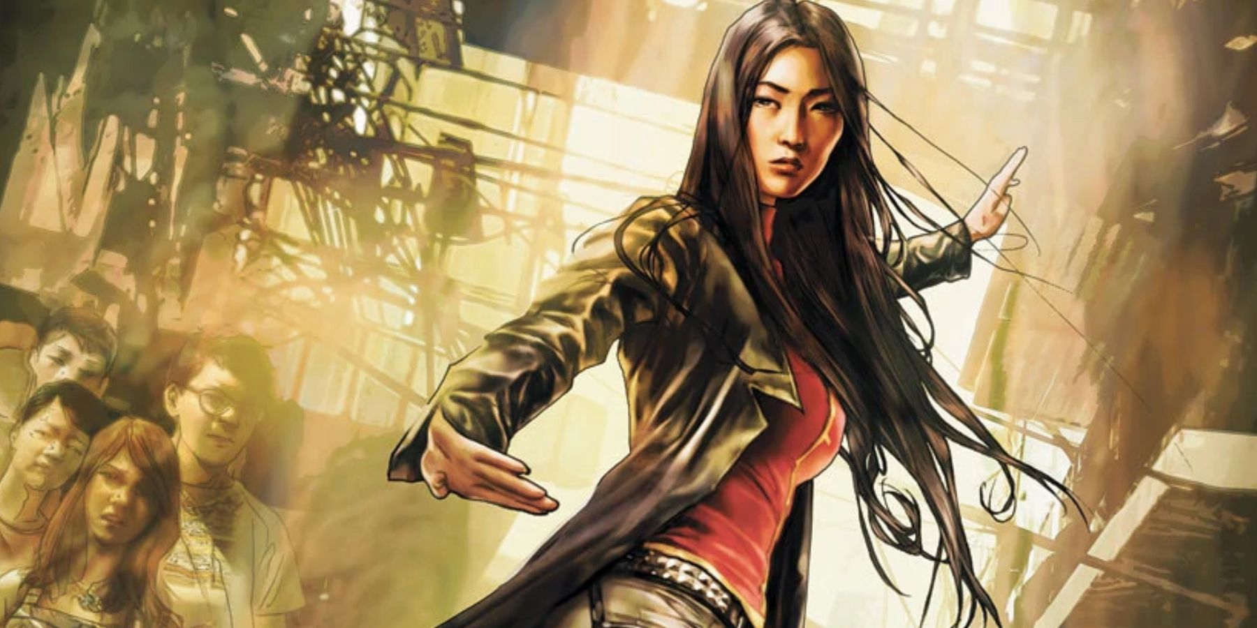 Lady Shiva takes a fighting stance in Birds of Prey comic