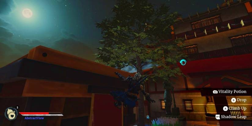 Aragami leaping from one ledge to another in Aragami 2