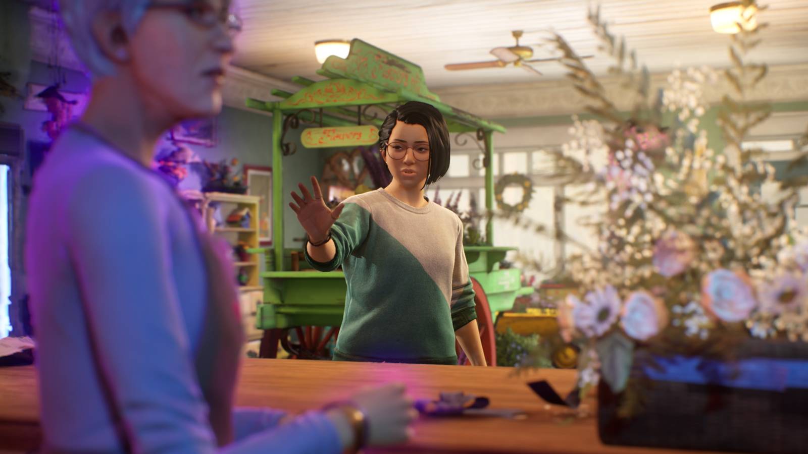 Life is Strange True Colors alex using powers flow shop