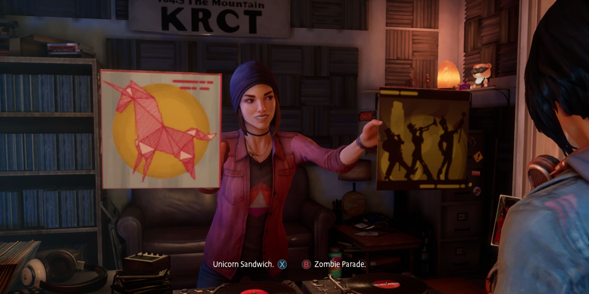 Life is Strange True Colors Screenshot Of Steph Holding Records