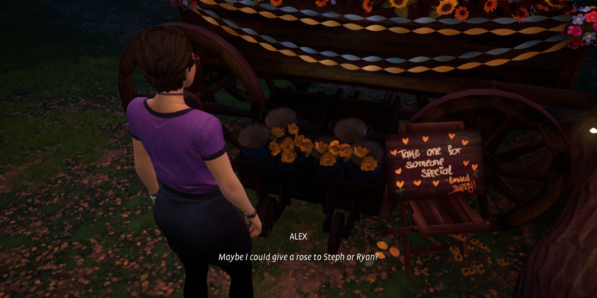 Life is Strange True Colors Screenshot Of Alex Taking A Rose