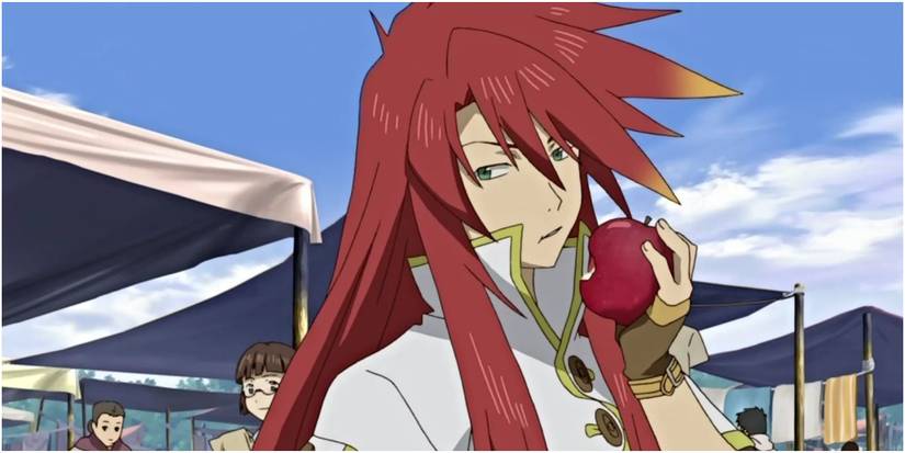 Luke before sword practice in Tales of the Abyss