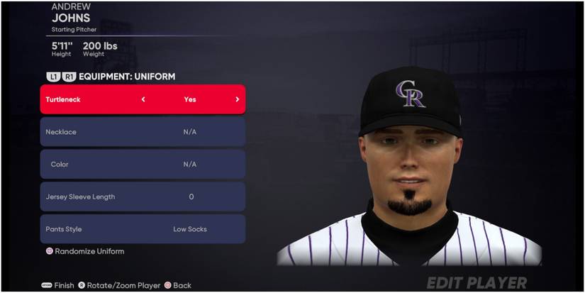 MLB The Show 21 Adding A Turtleneck Onto The Uniform