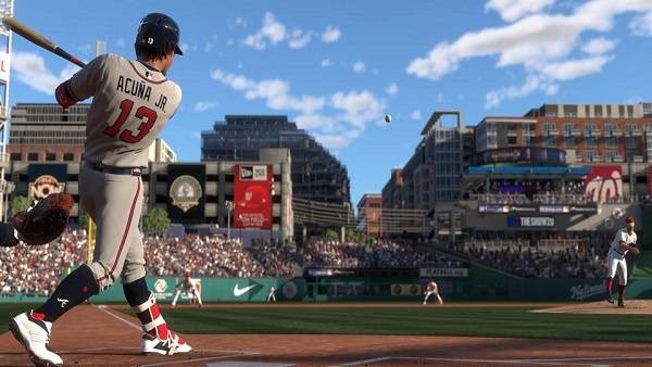 MLB The Show 21 Ronald Acuna Jr Hammers A Home Run