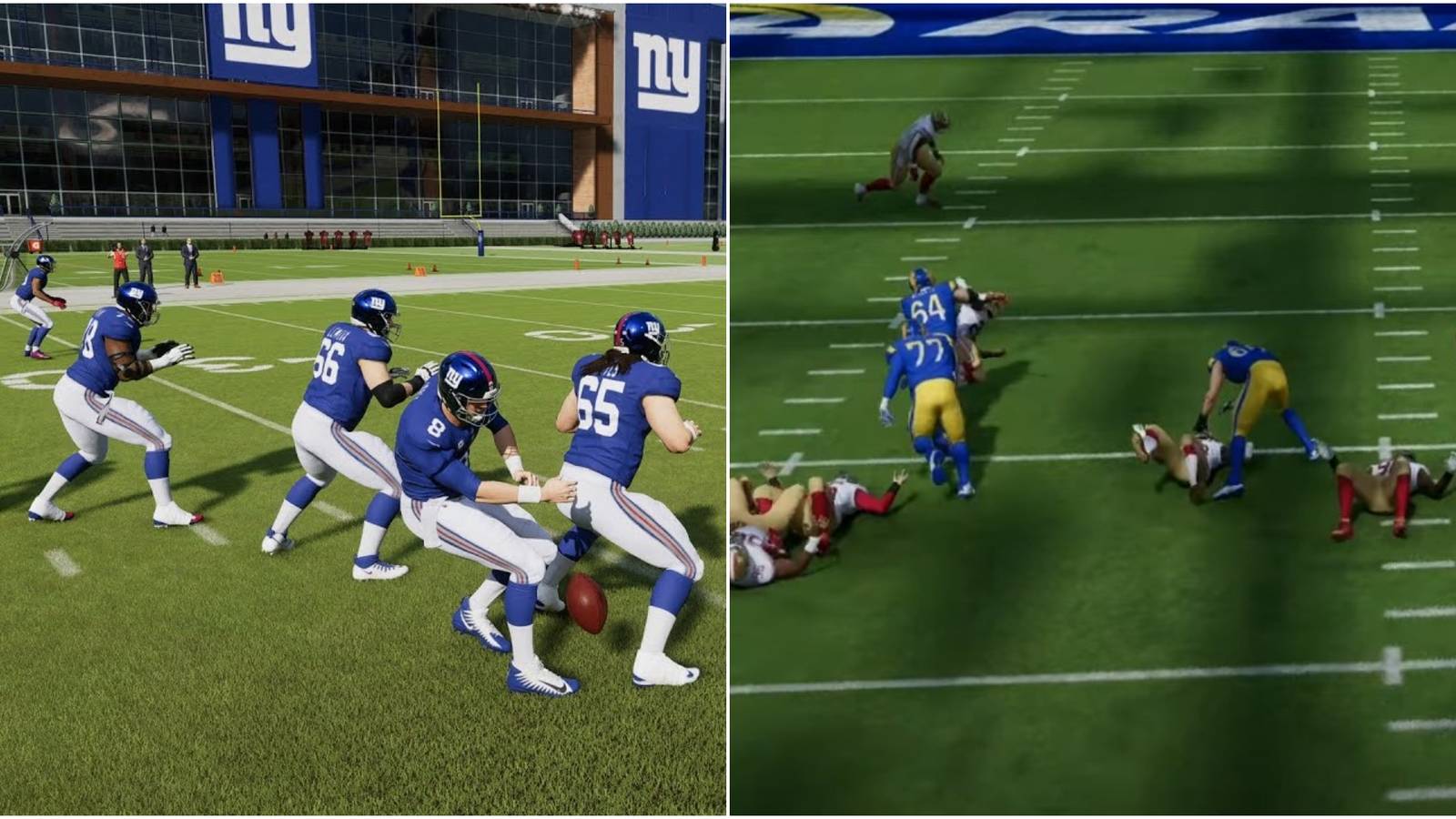 Madden NFL 22 Things You Can Do Collage Spiking Ball And Knocking Down Defense