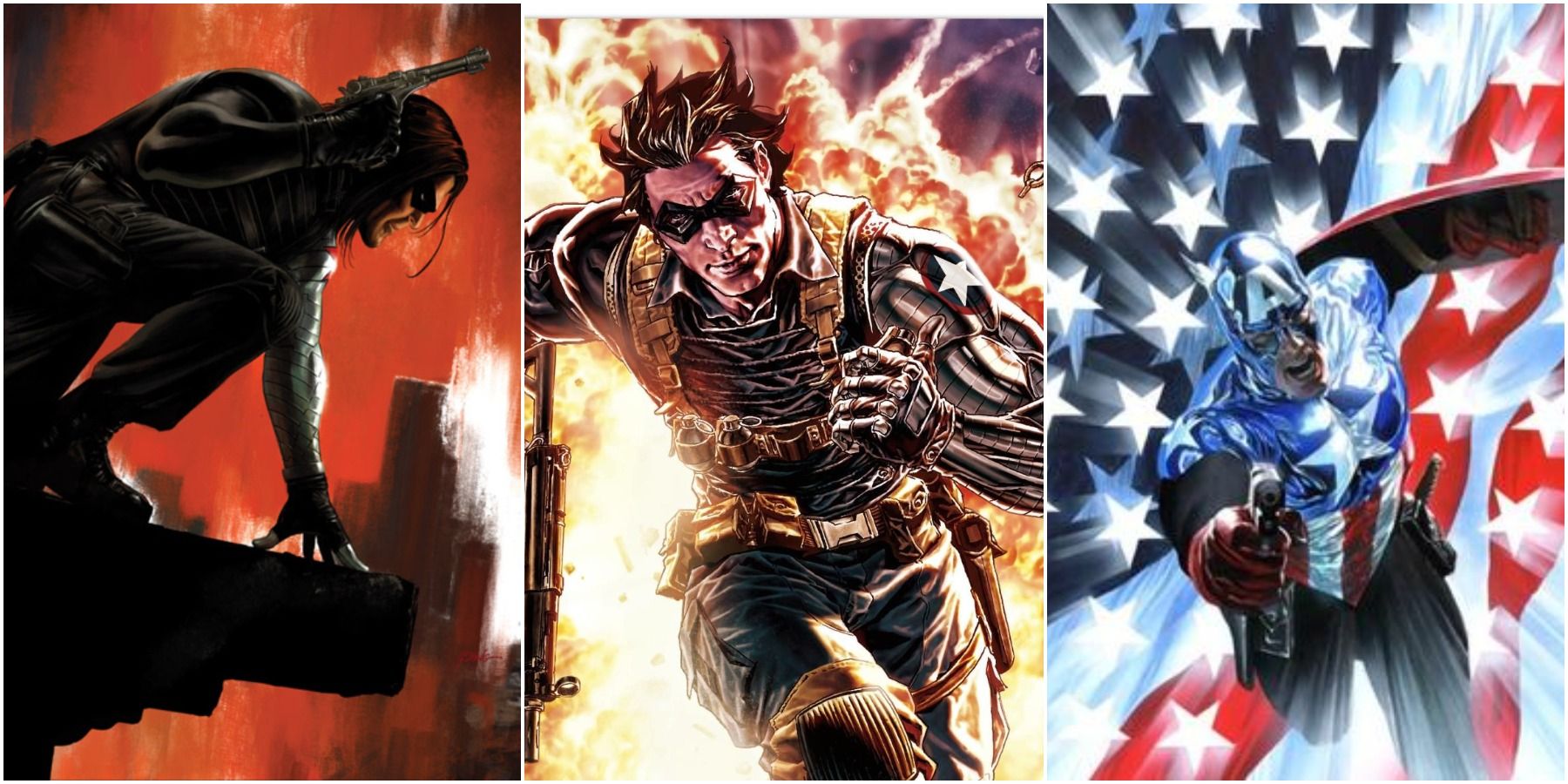 Winter Soldier Bucky Barnes as Captain America Marvel