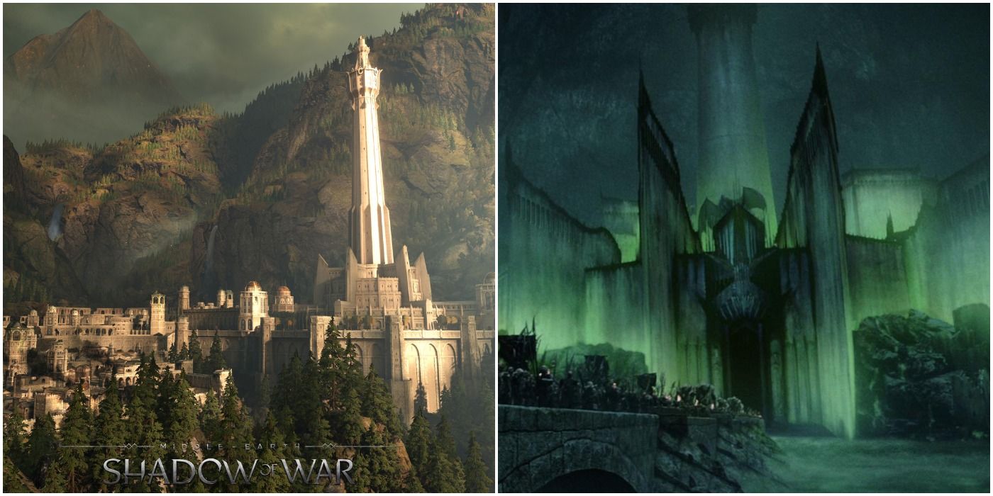 Minas Ithil in Middle-earth: Shadow of War  and Minas Morgul in The Return of the King