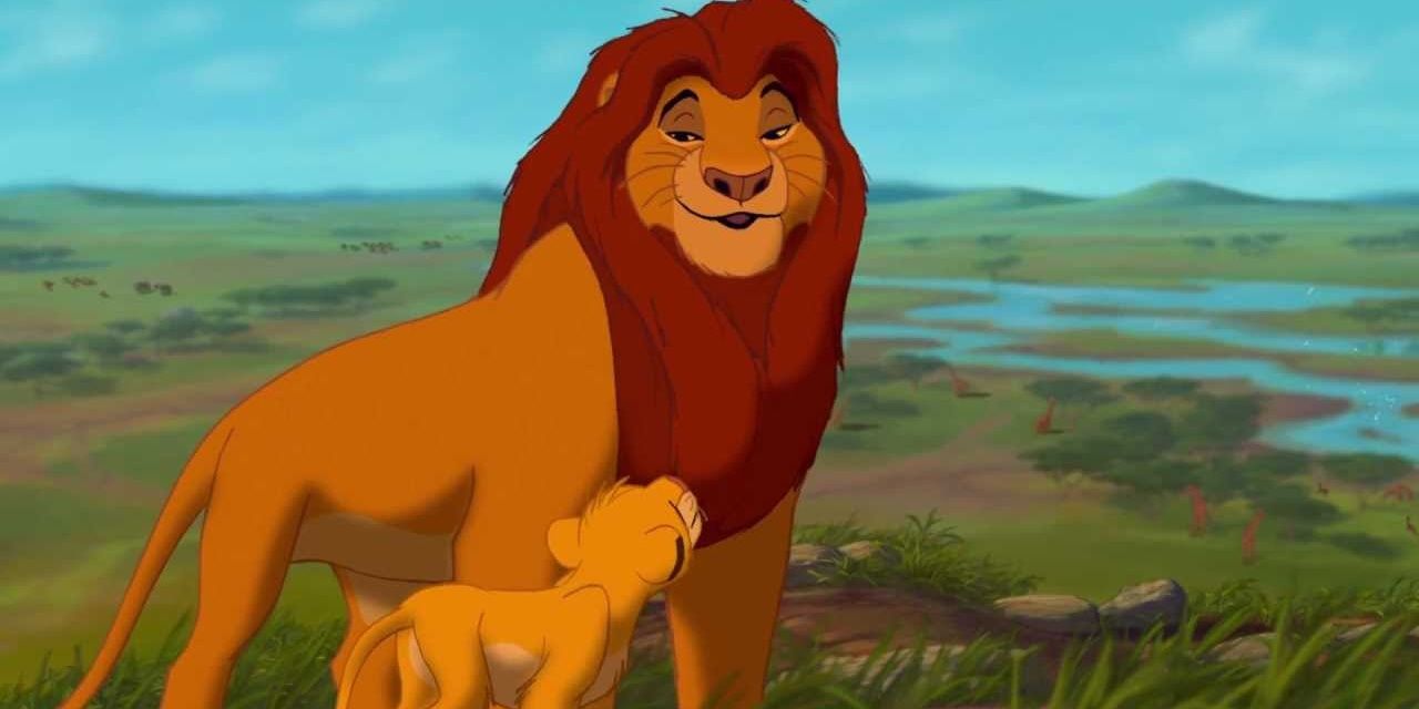 Mufasa and Simba in Lion King