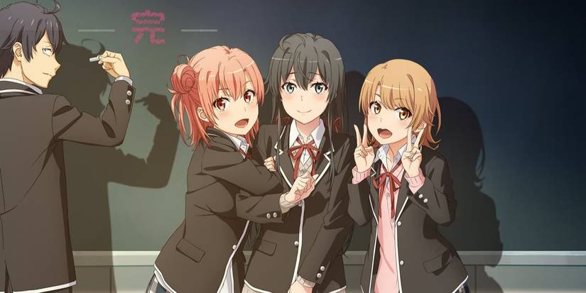 My Teen Romantic Comedy Anime Hachiman Yukino Iroha and Yui