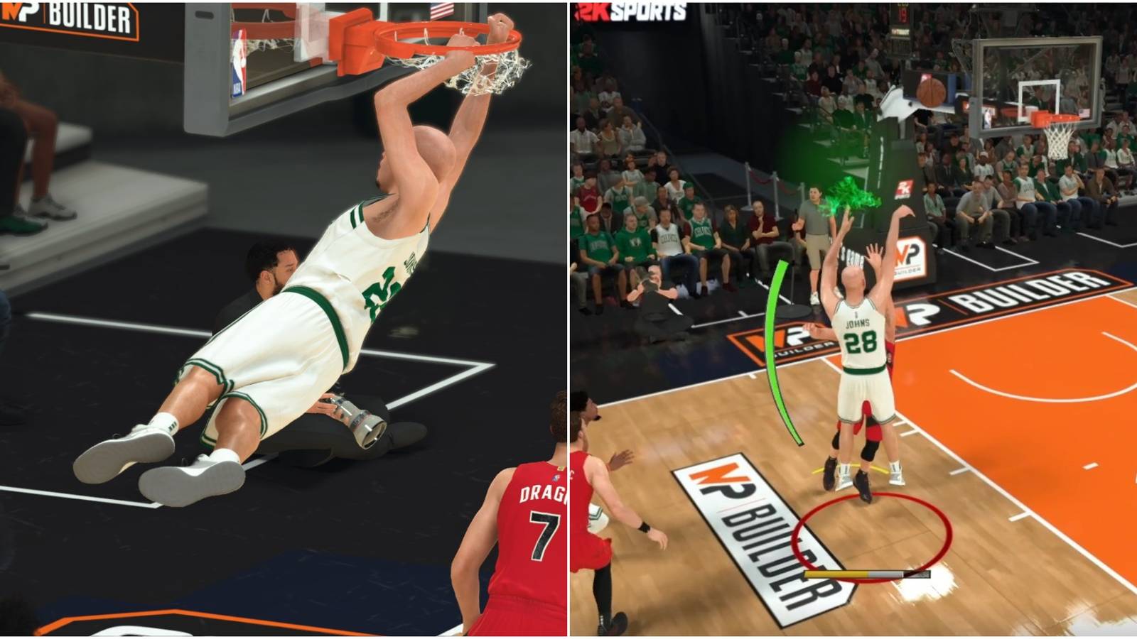 NBA 2K22 Best Playmaking Badges Collage Fancy Dunk And Perfect Timing