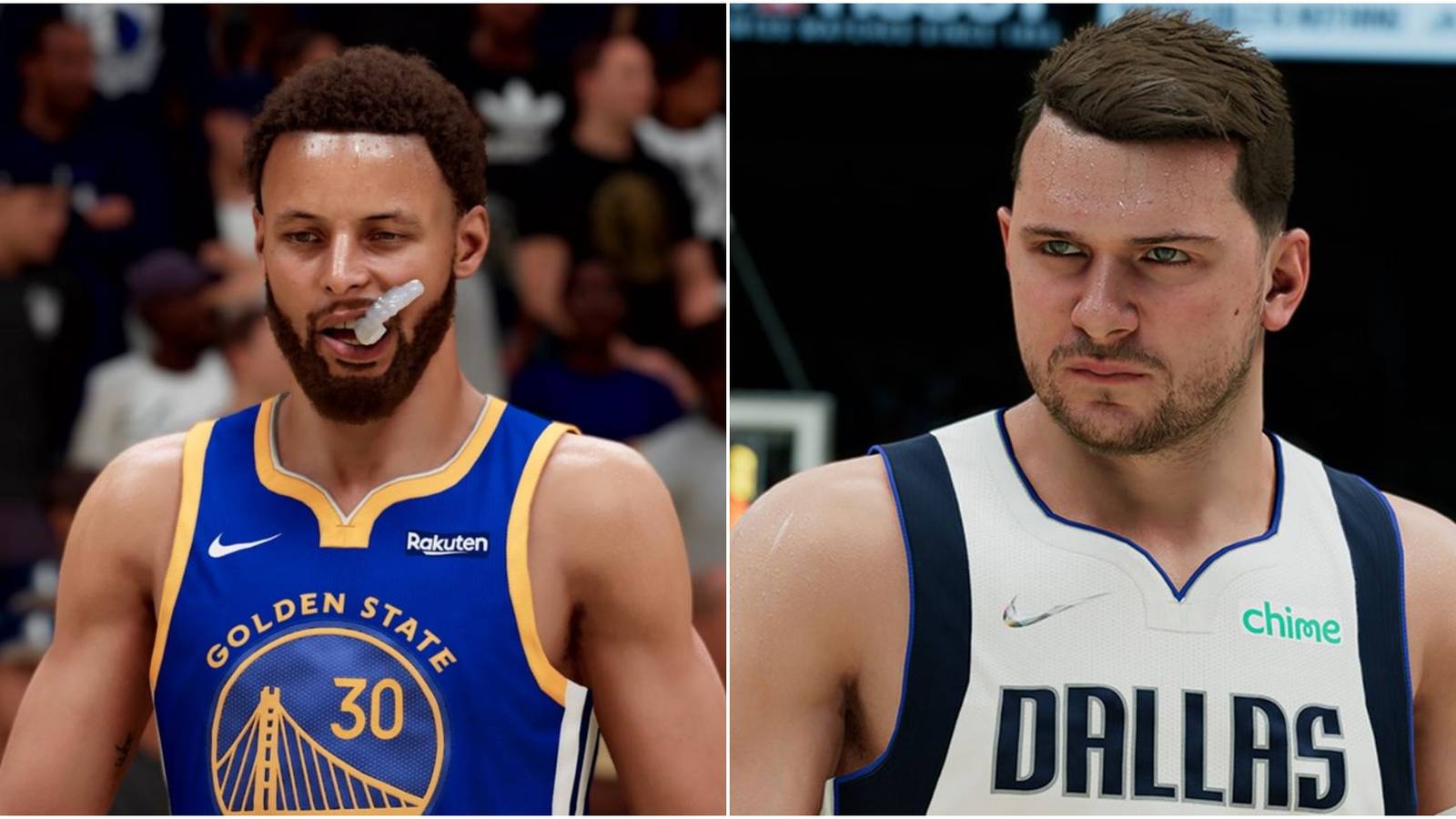 NBA 2K22 Best Point Guards Collage Steph Curry And Luka Doncic