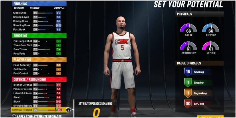 NBA 2K22 Best Potential Attributes For The Center