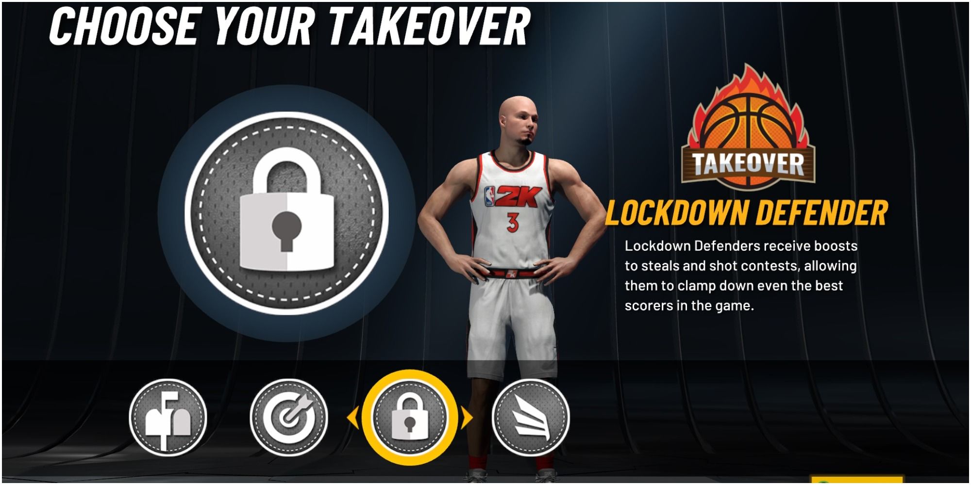NBA 2K22 Choosing A Lockdown Defender Takeover With A Small Forward