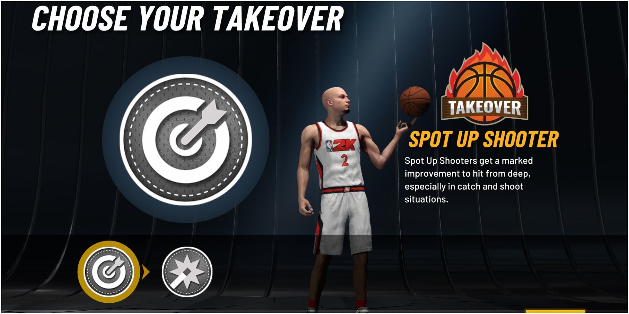 NBA 2K22 Choosing The Spot Up Shooter Takeover