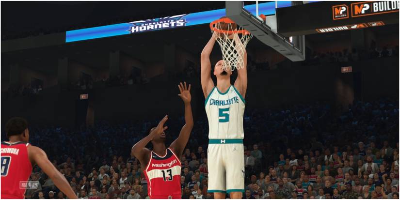 NBA 2K22 Dunking Against The Washington Wizards