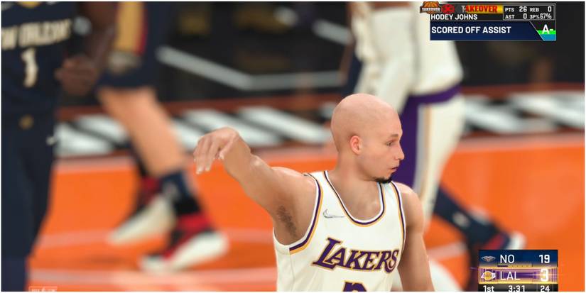 NBA 2K22 Follow Through Celebration On A Three Point Shot