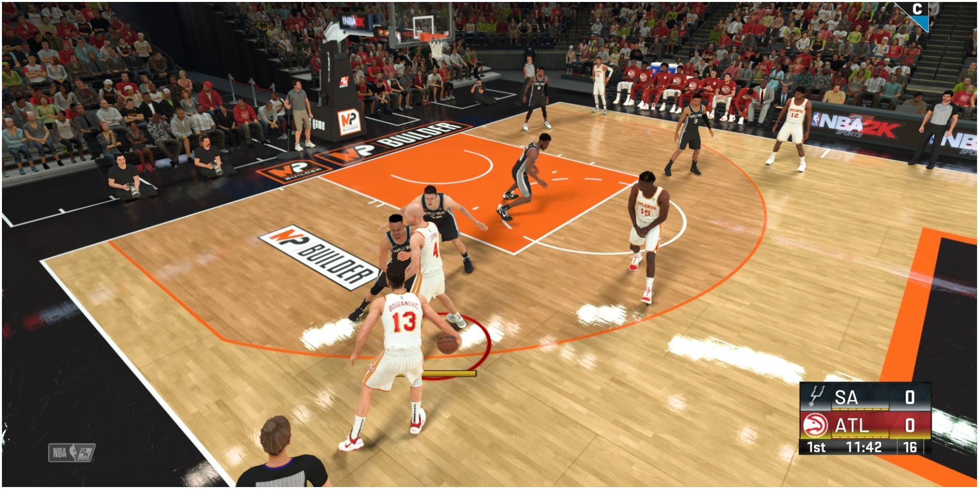 NBA 2K22 Freeing Up A Hawks Shooter With A Screen