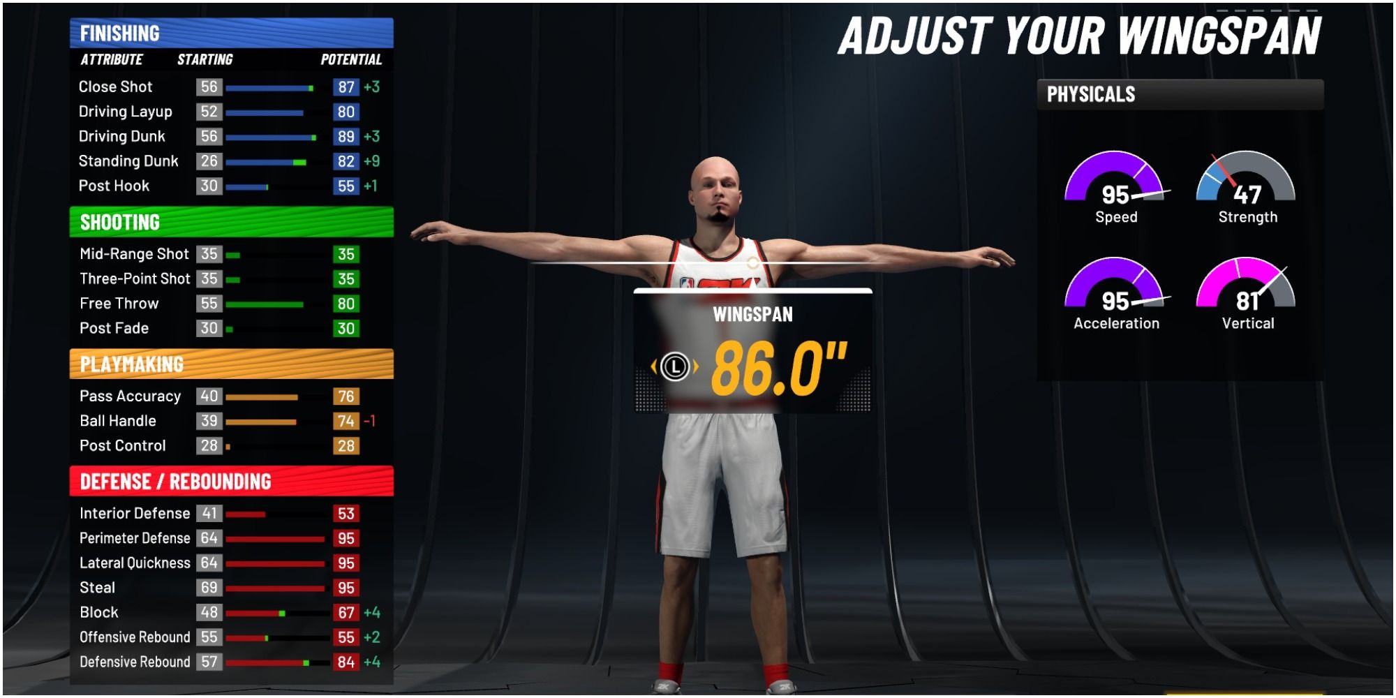 NBA 2K22 Getting Player Wingspan To 86 Inches