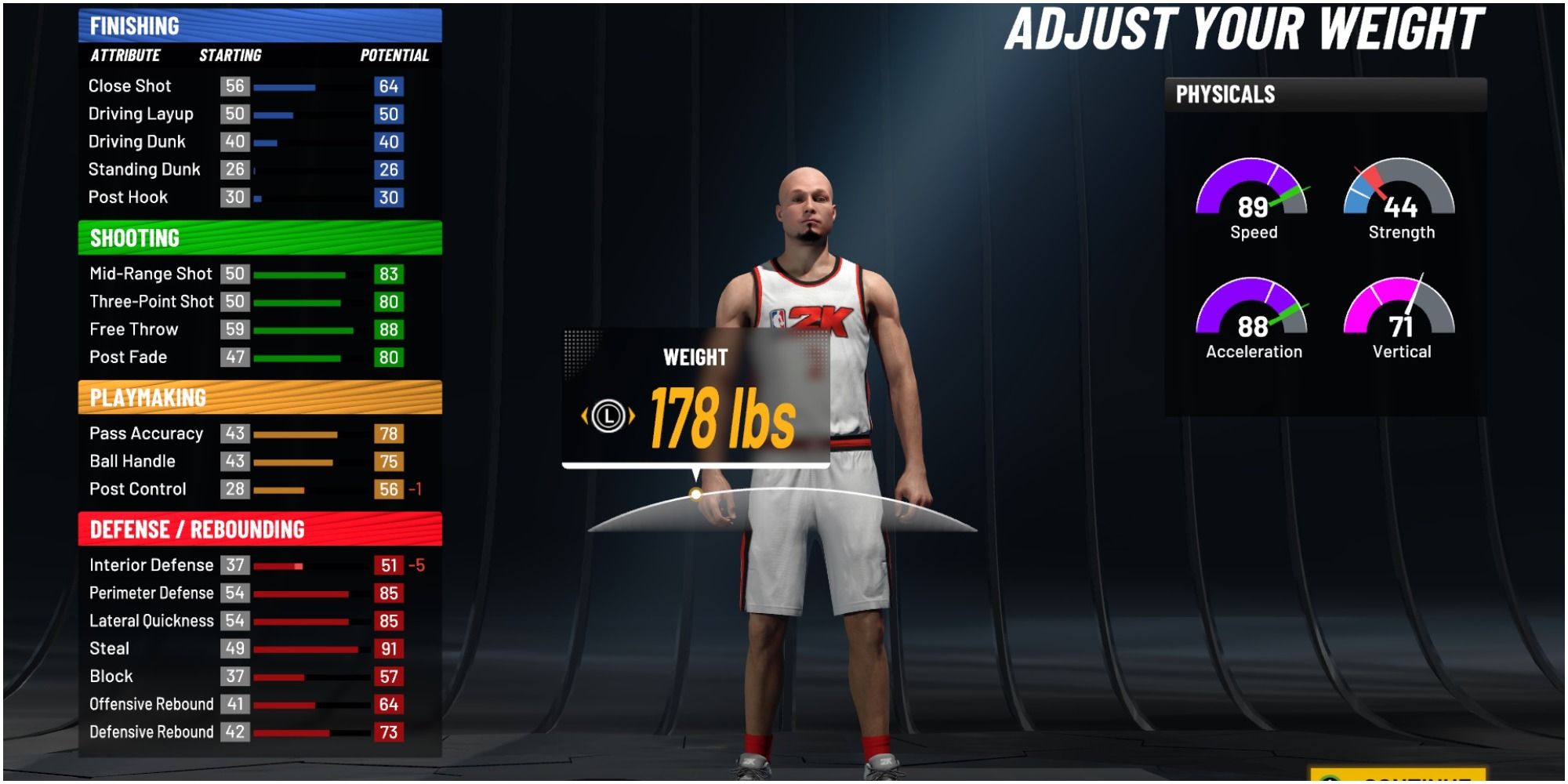 NBA 2K22 Having A Shooting Guard Be 178 Pounds