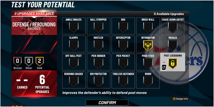 NBA 2K22 Ideal Defense Badges For A Power Forward