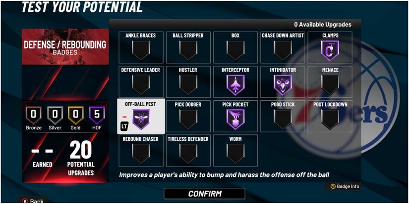 NBA 2K22 Ideal Point Guard Defense And Rebounding Badges