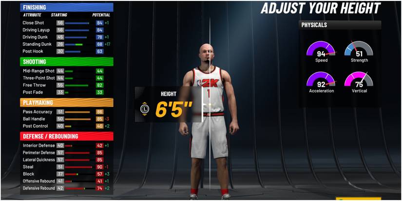NBA 2K22 Making A Six Foot Five Point Guard