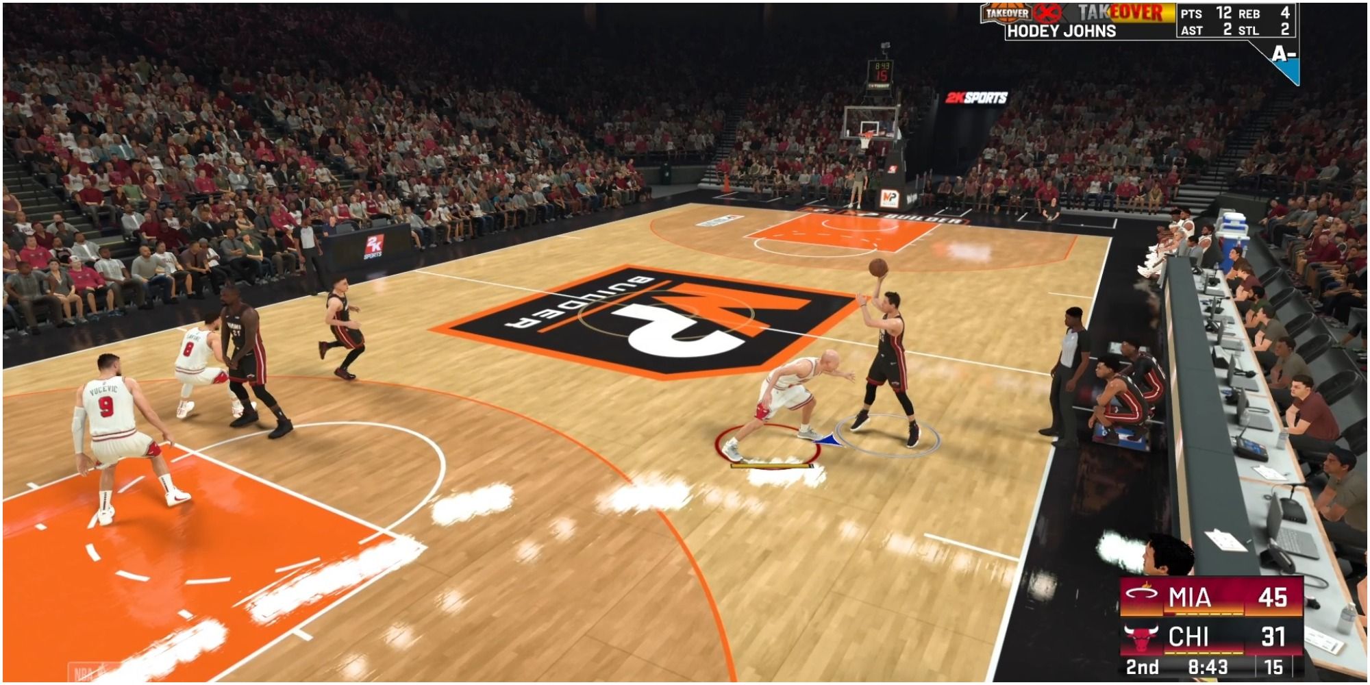NBA 2K22 Making A Terrible Steal Attempt