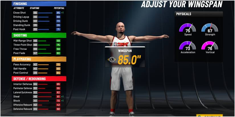 NBA 2K22 Making The Small Forward Wingspan 85 Inches