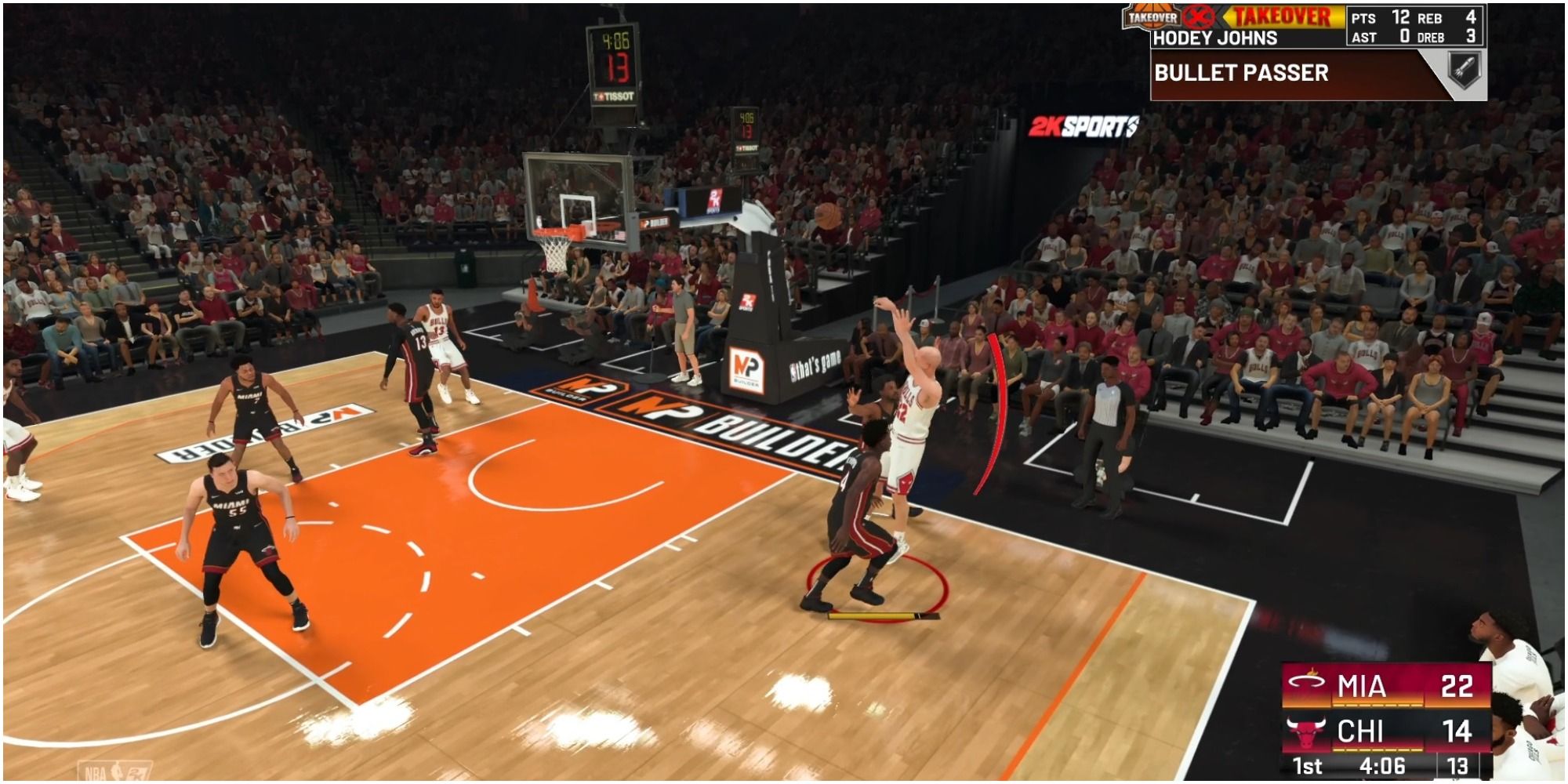 NBA 2K22 Missing A Covered Shot With Red Timing