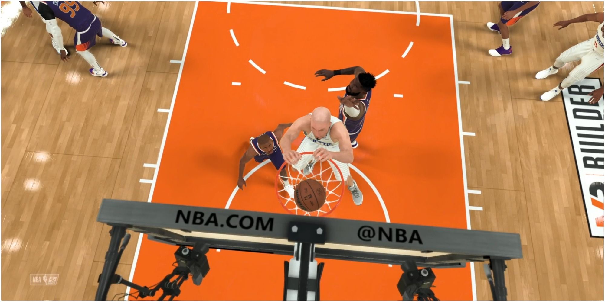 NBA 2K22 Постеризация Криса Пола и Деандре Эйтона