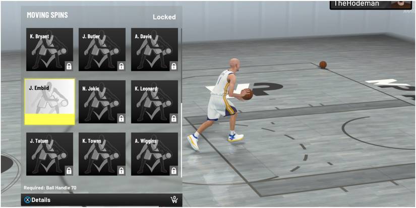 NBA 2K22 Selecting The J Embiid Moving Spin