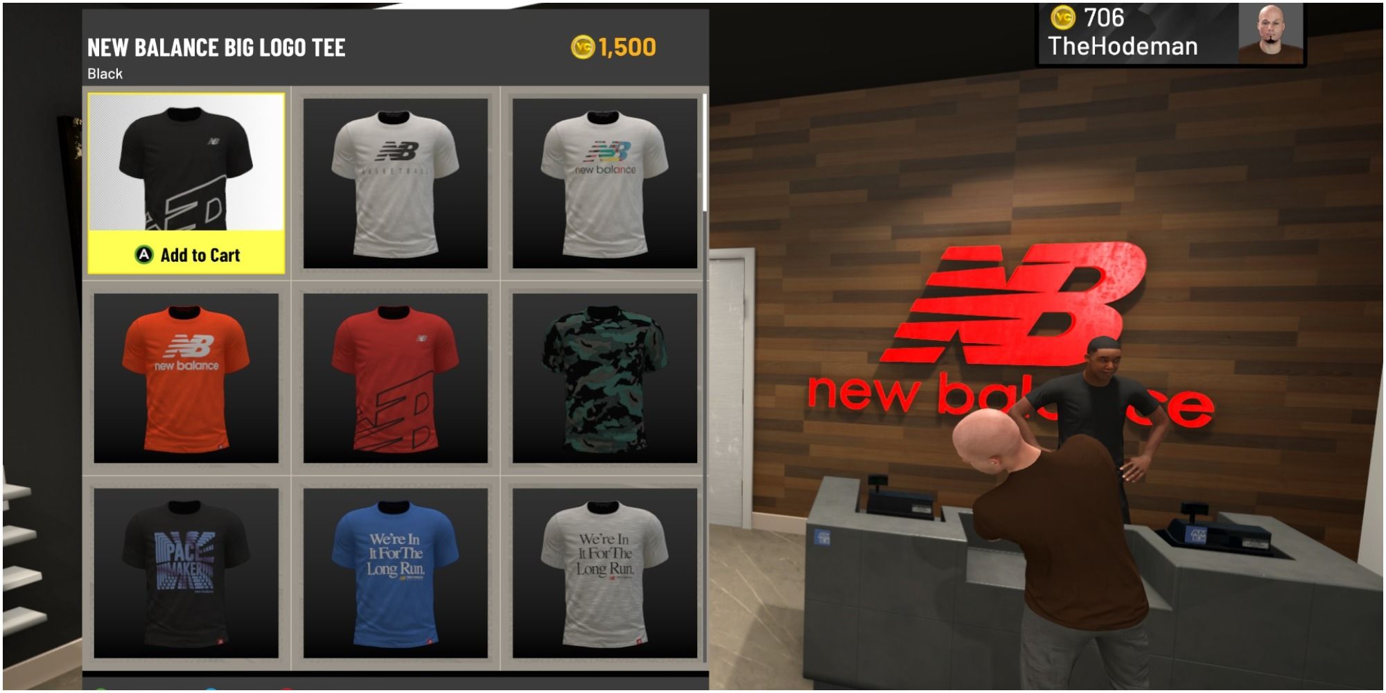 NBA 2K22 Shopping At The New Balance Store